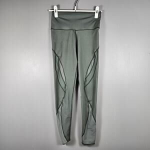Aerie Leggings Chill Play Move Olive Green‎ Womens Size Medium Athleisure